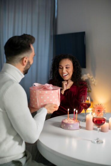medium shot couple celebrating birthday 23 2150290535